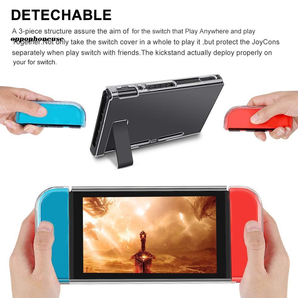 Vỏ Bọc Bảo Vệ TPU Trong Suốt Cho Máy Chơi Game Cầm Tay Nintendo NS Switch Joy-Con