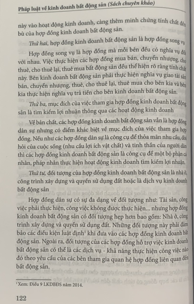 Pháp luật về kinh doanh bất động sản (Sách chuyên khảo)