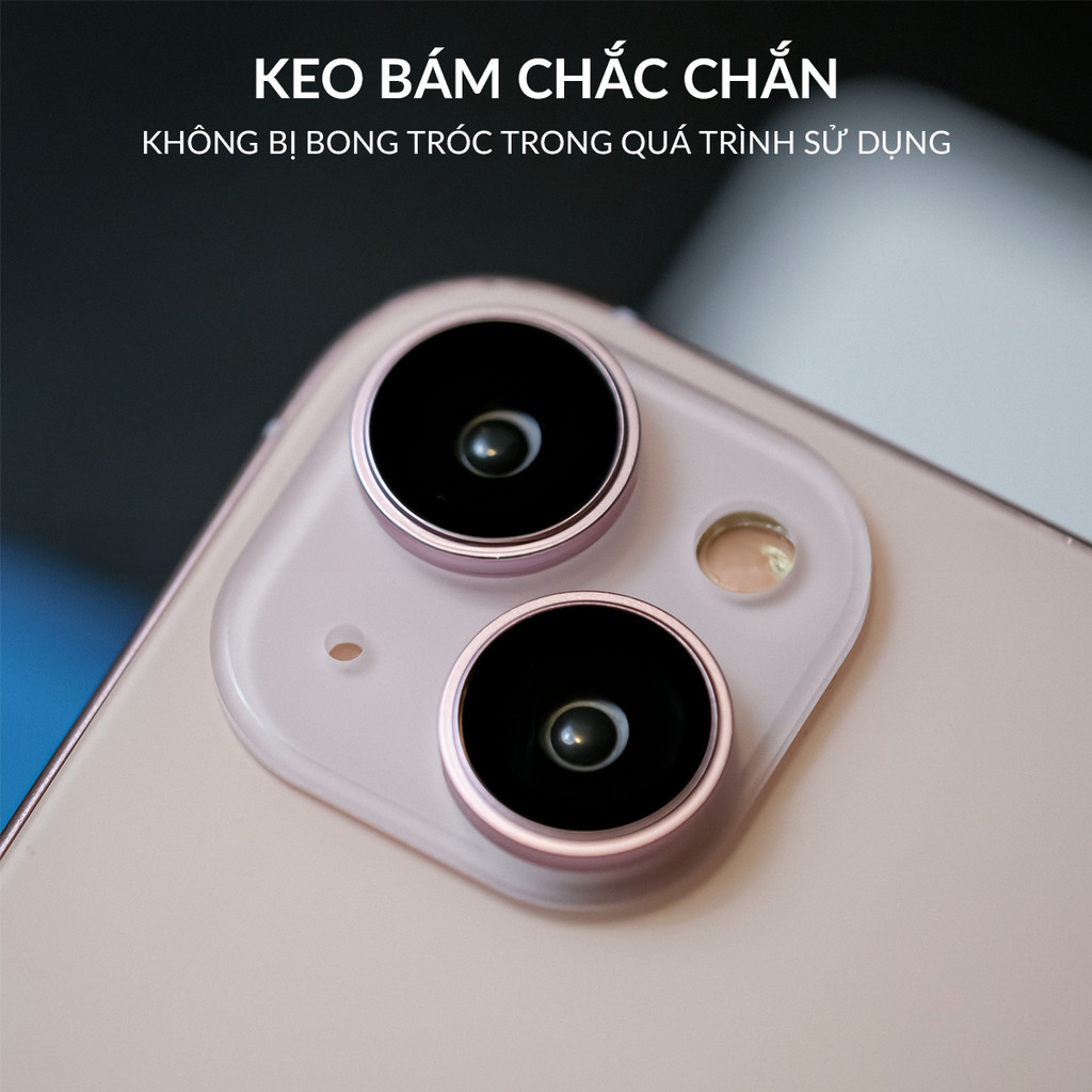 Bộ vòng kính cường lực viền kim loại bảo vệ camera cho iPhone 15 Pro / 15 Pro Max / 15 Plus / iP 15 hiệu HOTCASE Kuzoom AR-LENS độ cứng 9H, chống trầy xước, giữ nguyên chất lượng ảnh chụp - Hàng nhập khẩu