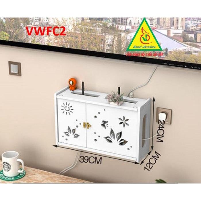 KỆ WIFI TREO TƯỜNG - TỦ KỆ ĐA NĂNG VWFC01- NỘI THẤT LẮP RÁP VIENDONG ADV