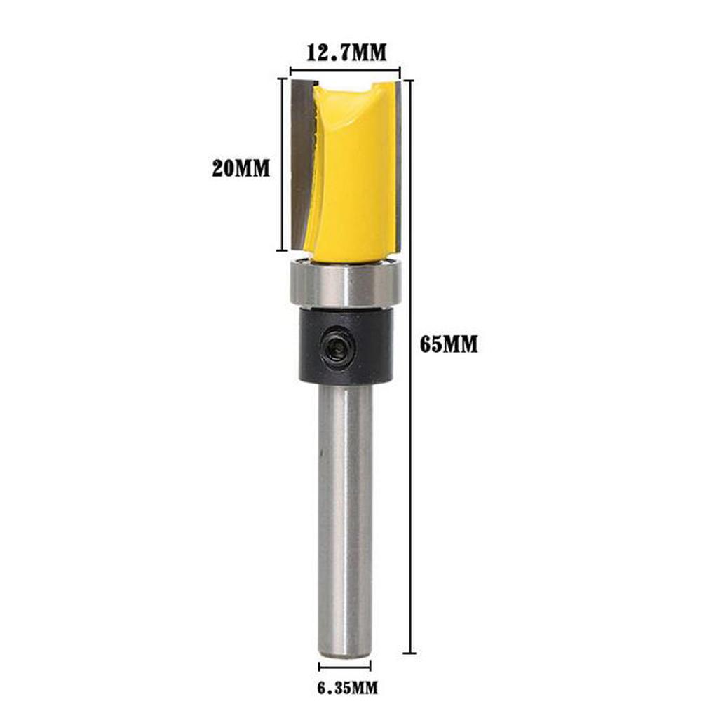 1/4'' Shank Top Bearing Flush Trim Router Bit Woodworking Cutter