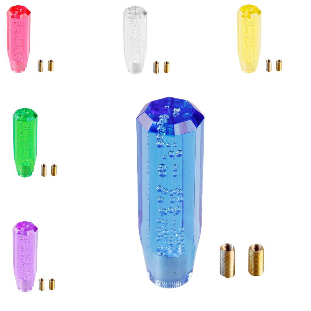 Octagon Air Bubble Gear Shift Knob Transparent Shift Knob Manual Fitment