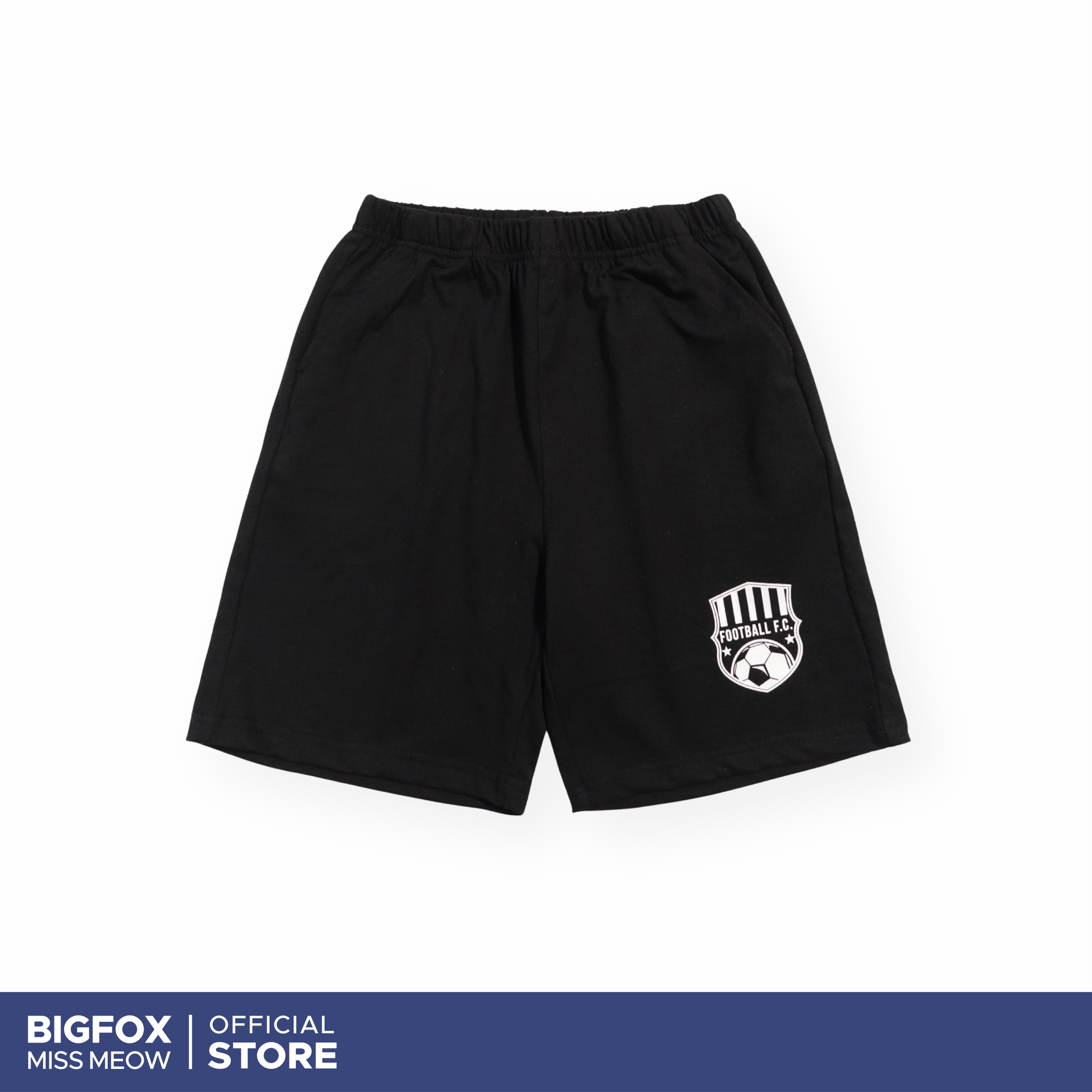 Quần short cho bé trai Bigfox Miss Meow mặc mùa hè size đại vải cotton mềm họa tiết cá tính cỡ trẻ em 3-11 tuổi