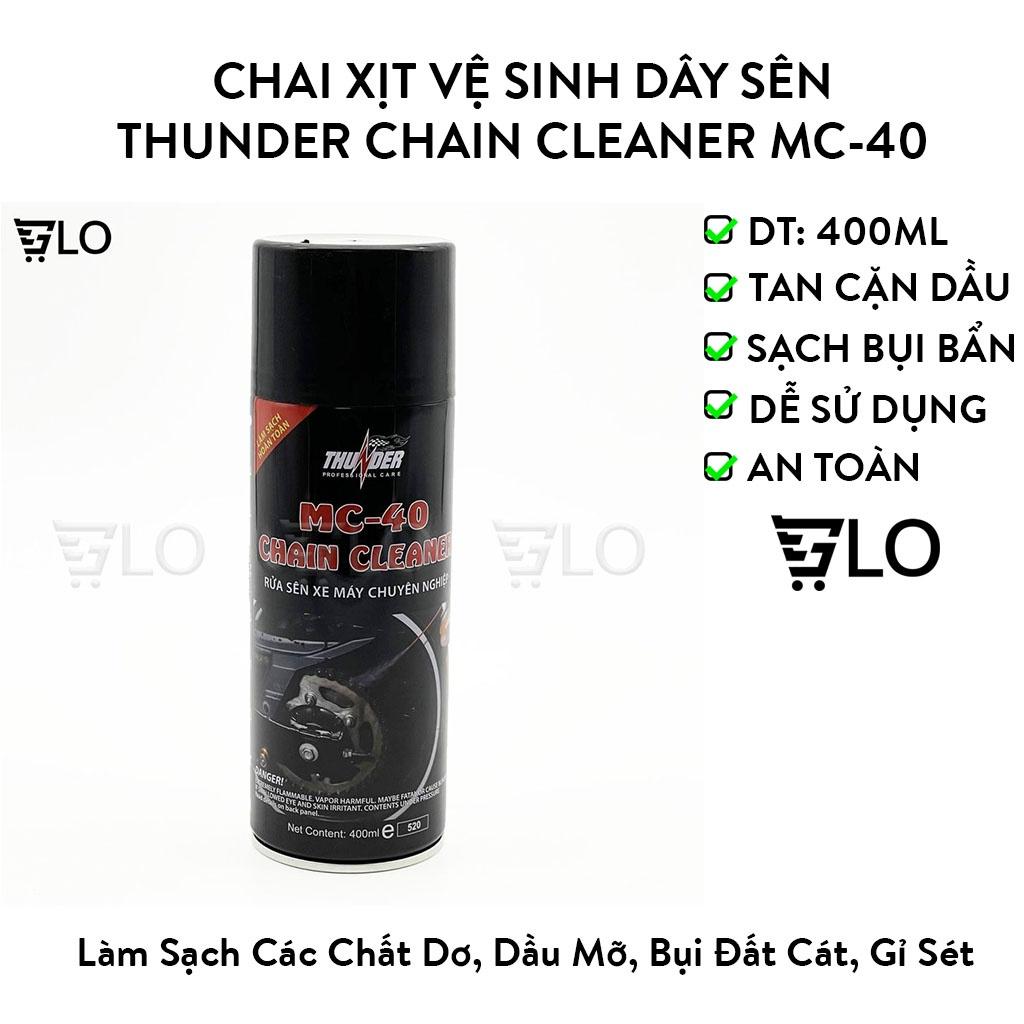 Chai Xịt Vệ Sinh Dây Sên Thunder Chain Cleaner MC-40 400ml Cao Cấp