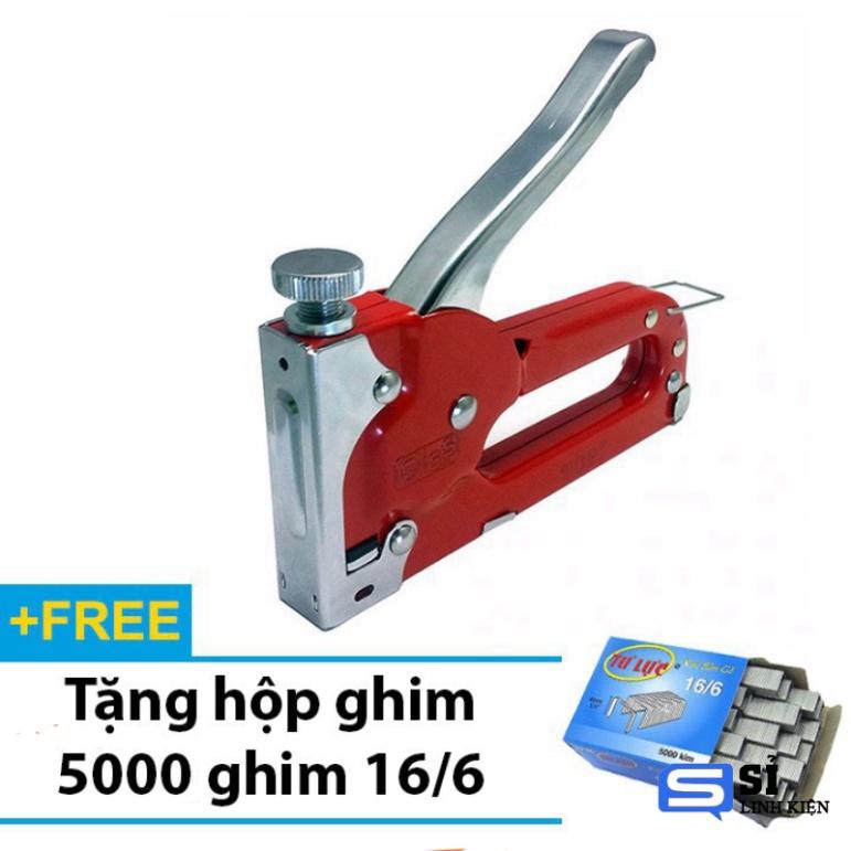 Súng bắn ghim - Kìm bắn đinh ghim TOP xách tay có tăng lực, đa năng, hiệu quả - Tặng hộp 5000 ghim 16/6