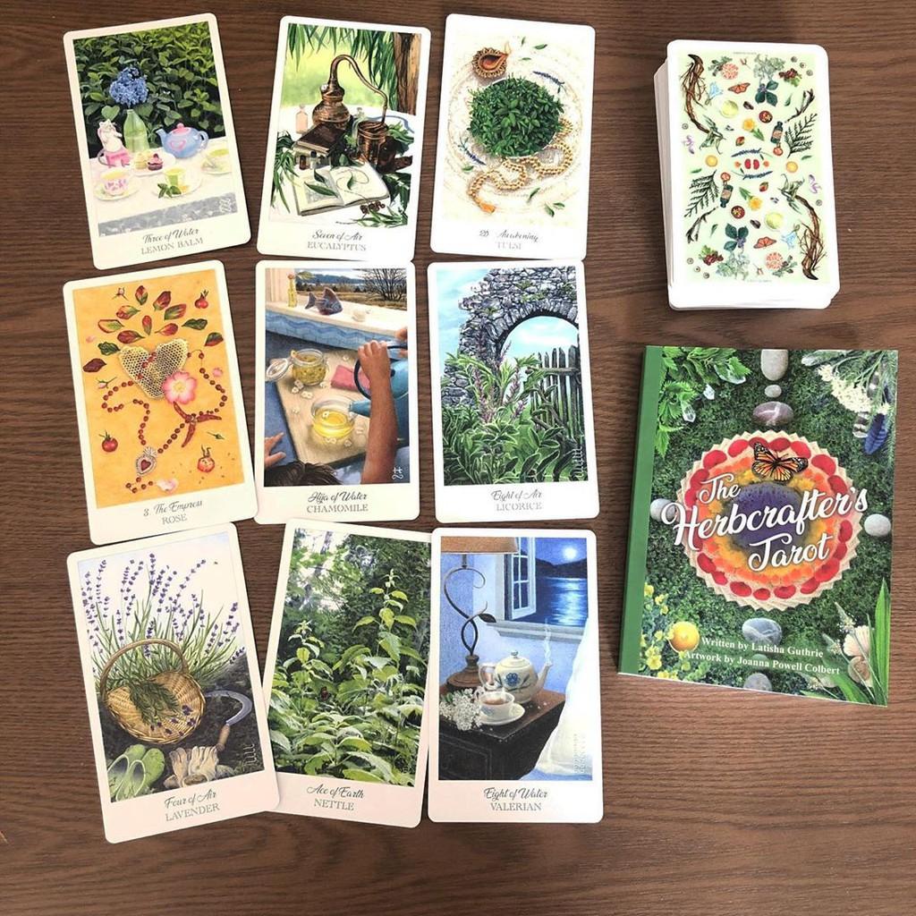 Bài Tarot The Herbcrafter's Tarot Tặng Hướng Dẫn Tiếng Anh Và Đá Thanh Tẩy