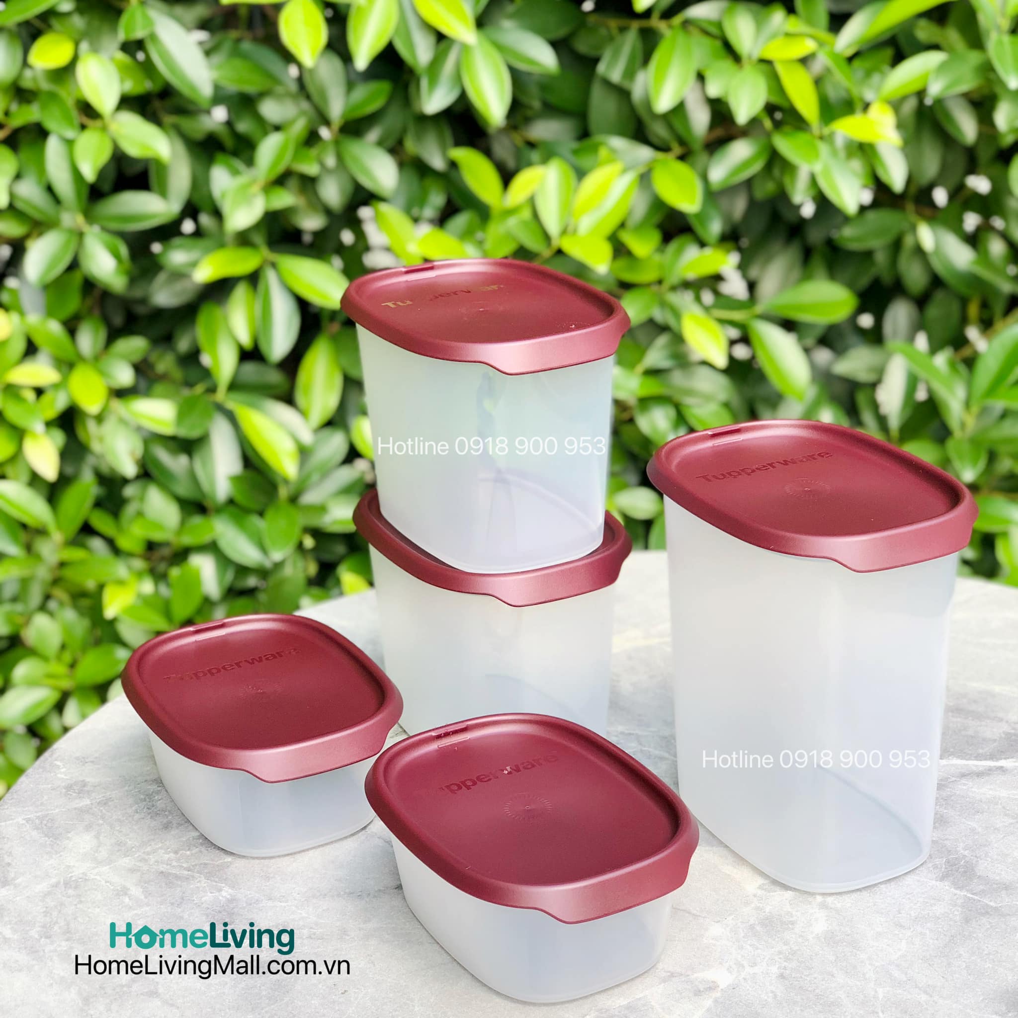 Bộ Trữ Khô & Mát Tupperware One Touch Fresh Set 5