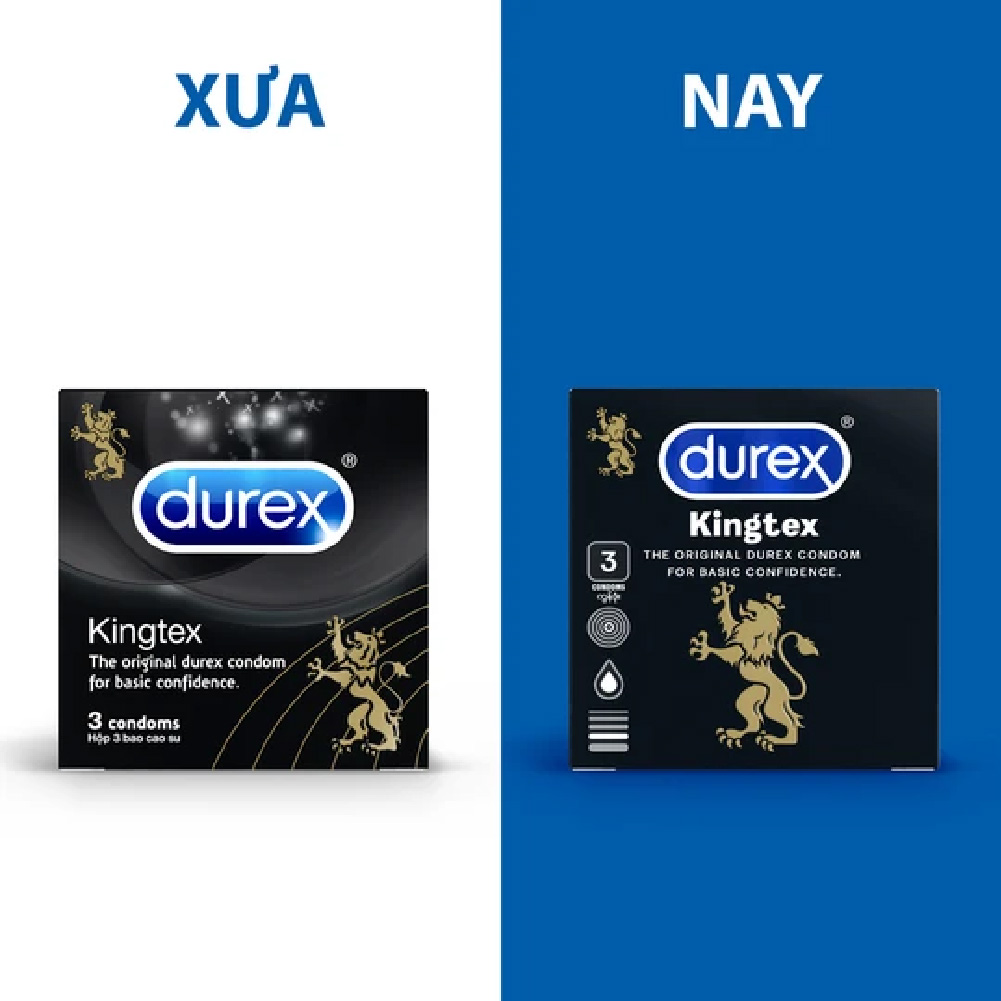 Bao cao su Durex Kingtex 3 bao