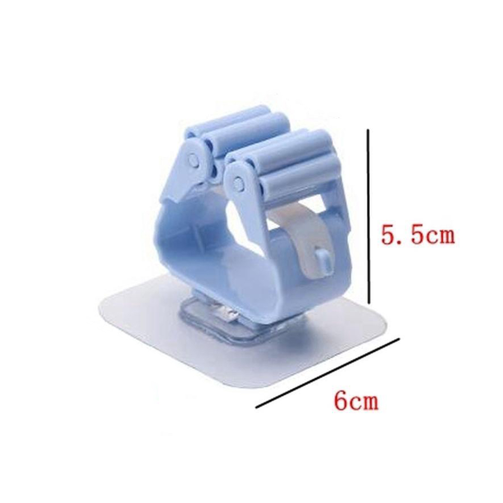 Kẹp Dính Tường Treo Chổi - Cây Lau Nhà Hiện Đại, Luôn Gọn Gàng, Sử Dụng, Kẹp Có Miếng Dán Siêu Chắc, Sử Dụng Miếng Dán 3M. TakyHome 4028