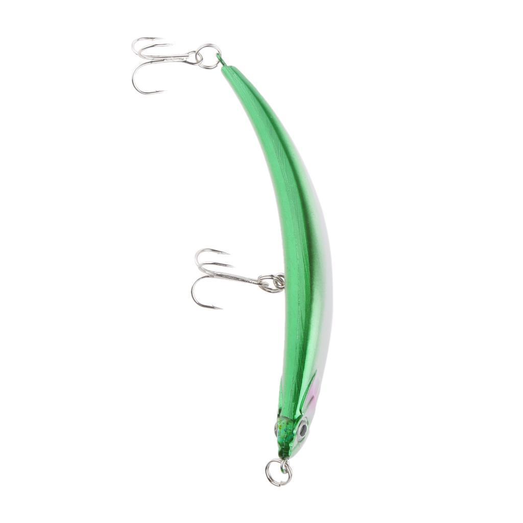 2pcs Topwater Fishing Lures Baits Crankbaits with Treble Hooks Green/Blue with High Quality Durable to Use
