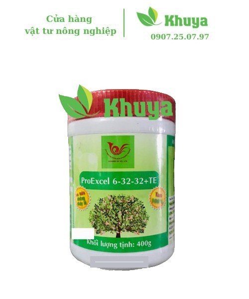 Phân bón Proexcel 6-32-32+TE hộp 400gr Ra Hoa - Đậu Trái