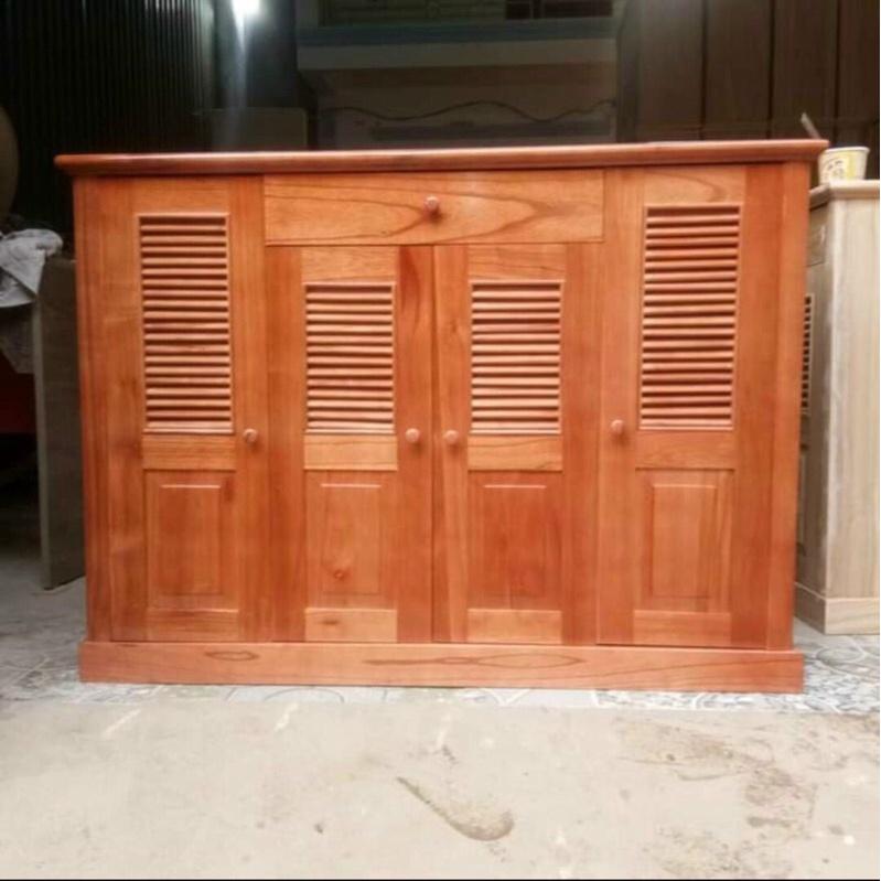Tủ giày gỗ xoan ta đủ loại 2 cánh , 3 cánh , 4 cánh ( có sẵn)