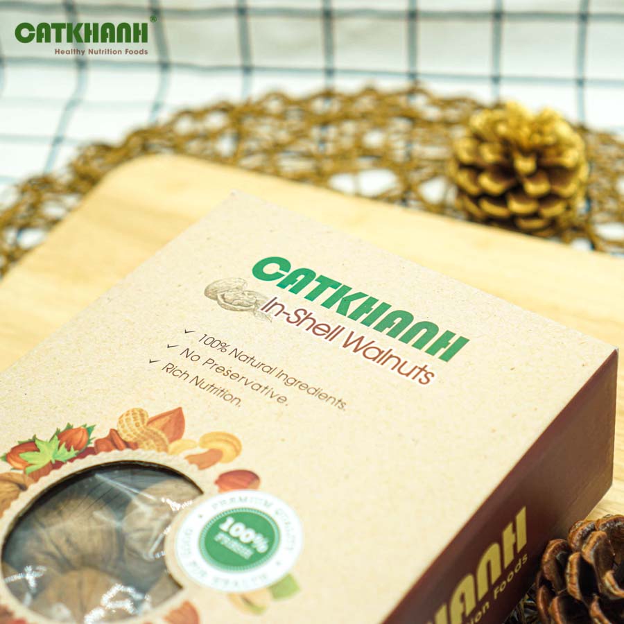 Quả óc chó hộp 450gr Cát Khánh - Nhập khẩu Mỹ