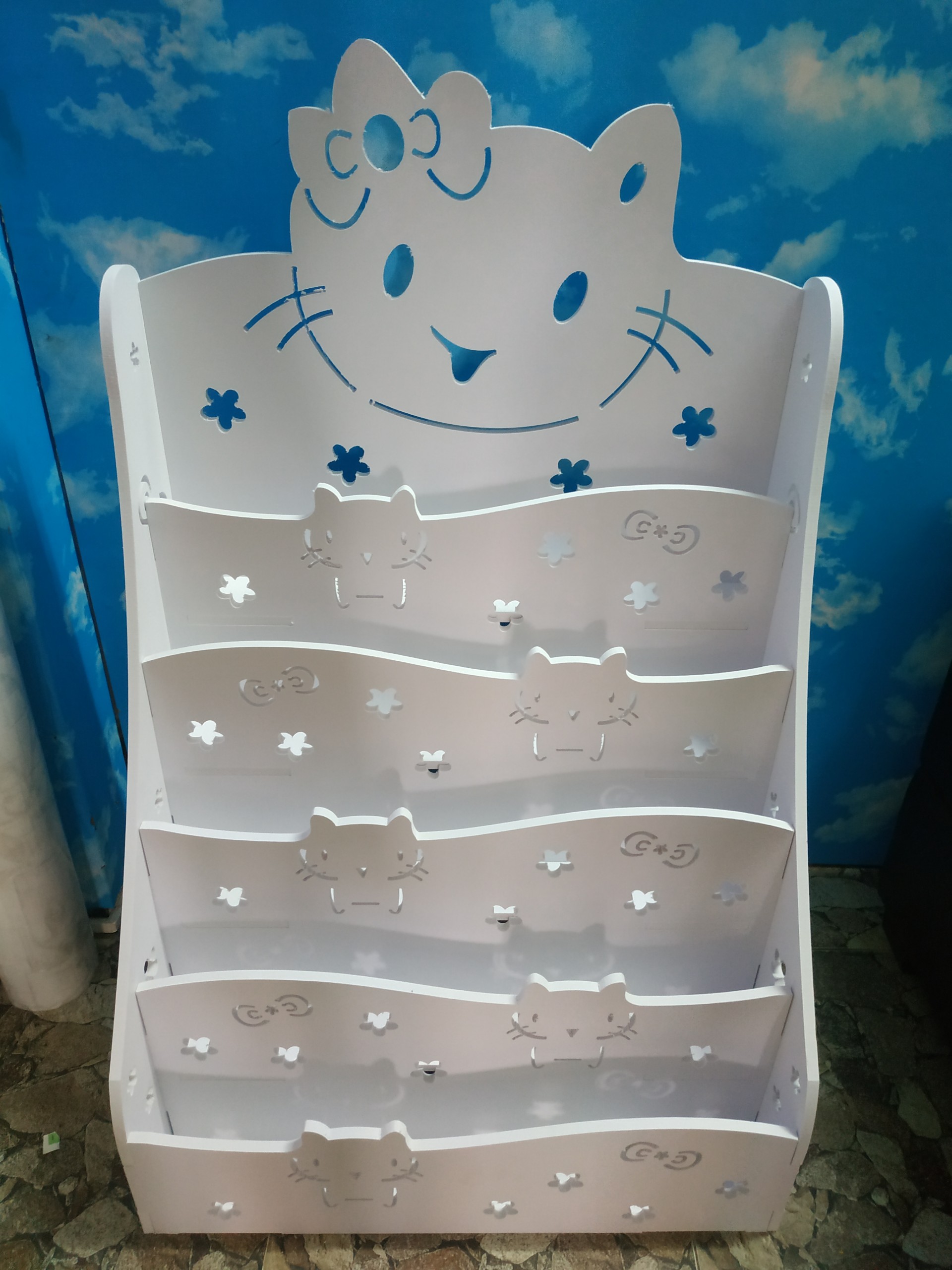 Kệ sách Hello Kitty tháo lắp đa năng size To