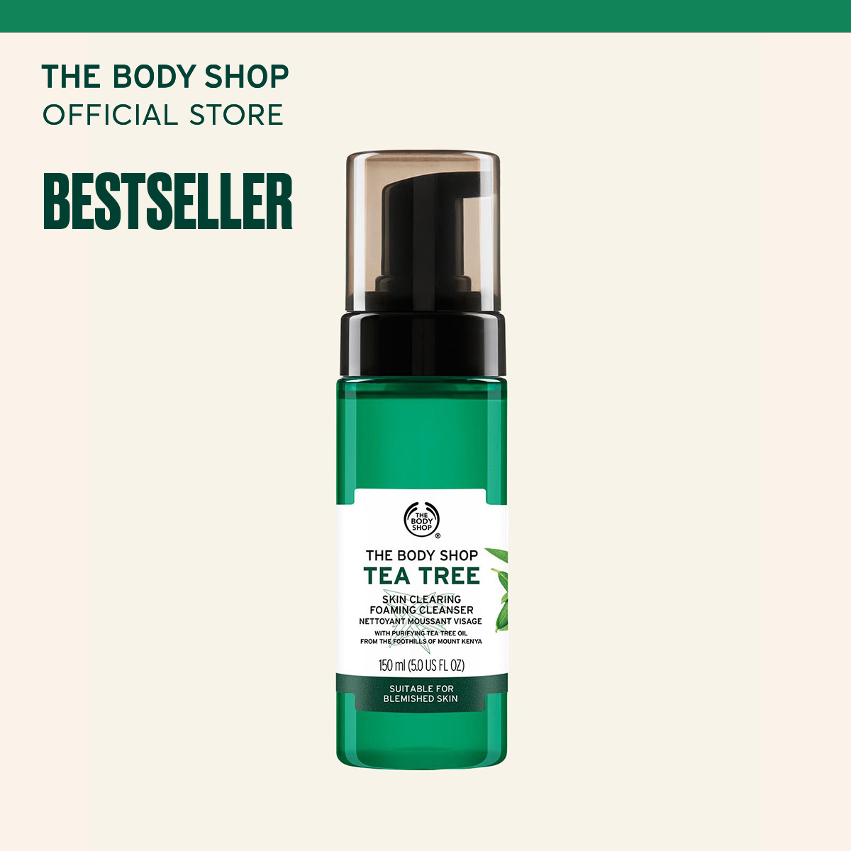 Sữa Rửa Mặt Tạo Bọt The Body Shop Tea Tree (150ml)