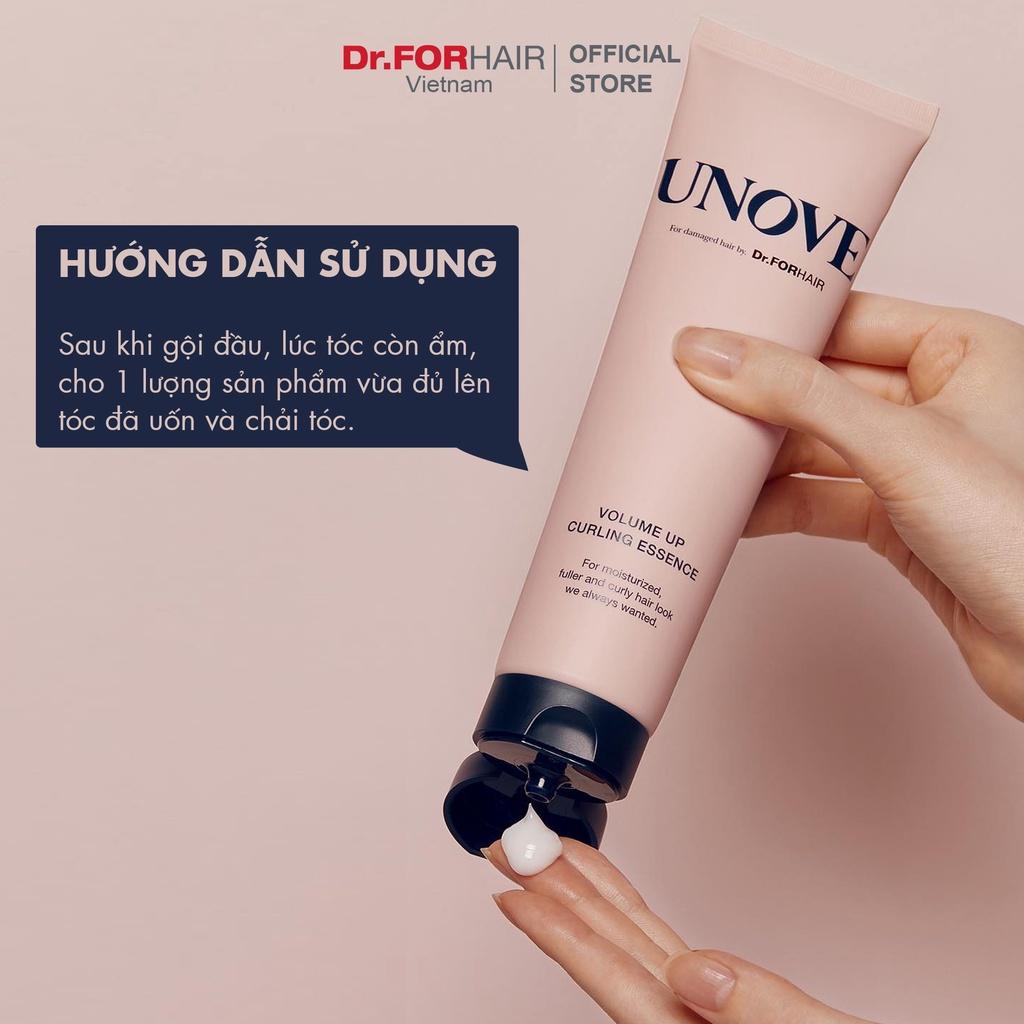 Tinh chất phục hồi chăm sóc uốn tóc tăng độ dày và bồng bềnh cho tóc Dr.FORHAIR UNOVE Volume Up Curling Essence 147ml