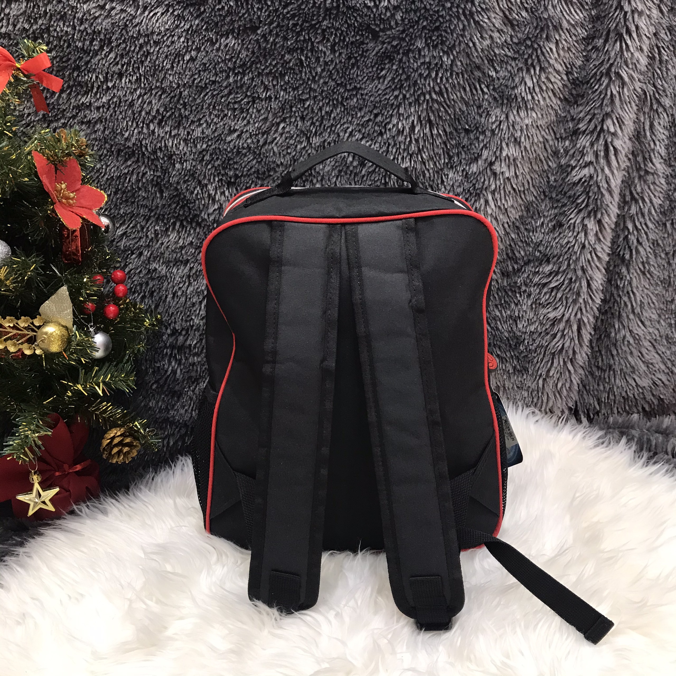 Balo 14'' 3 ngăn hình người nhện Spiderman màu đen đỏ cho học sinh bé trai - 650SPM31297380D