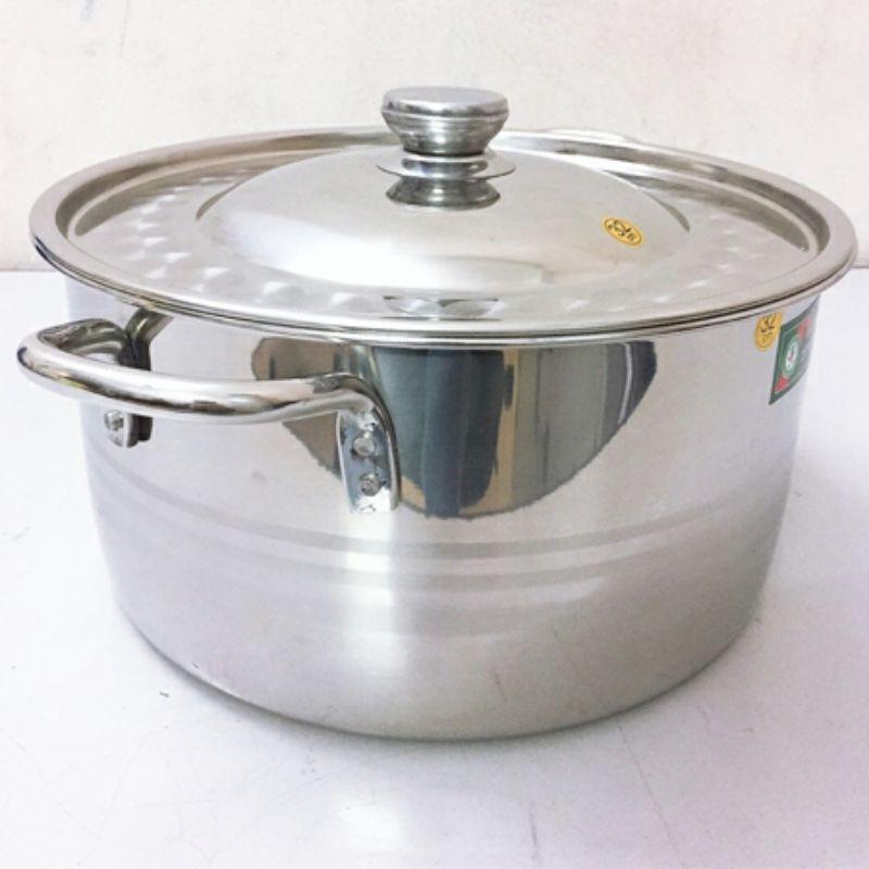 Nồi luộc gà inox đủ size 26, 28, 30, 32 cm cao cấp sử dụng trên bếp từ