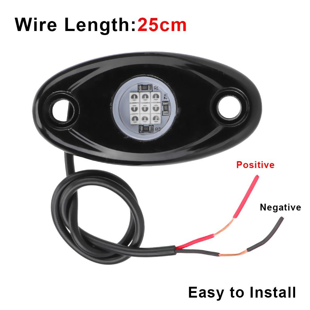 1 cặp đèn LED neon 5 màu chống nước cho xe Jeep Atv Suv Offroad