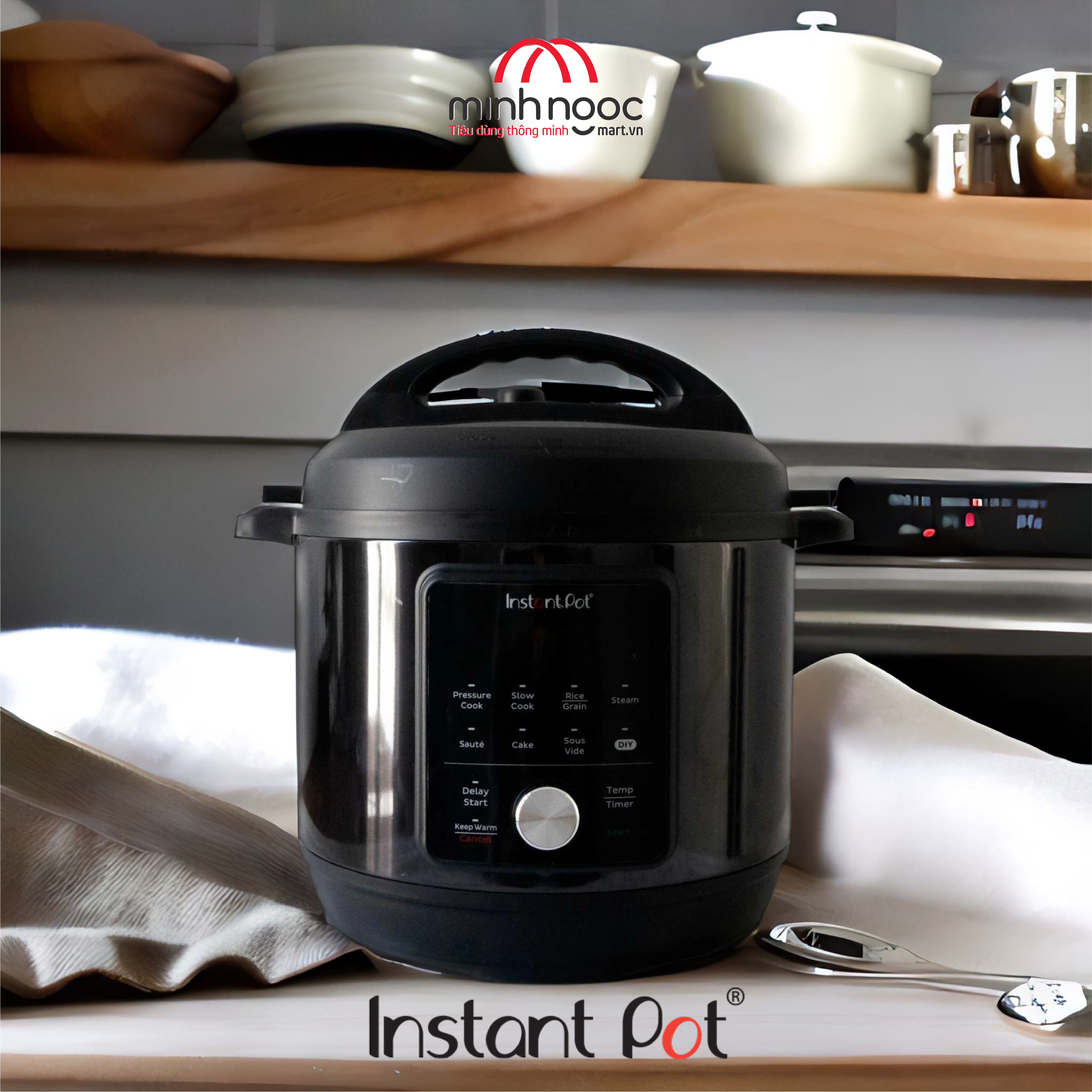 [ Hàng chính hãng Instant Pot ] Nồi Áp Suất Điện Đa Năng Instant Pot Essential 60, Dung tích 5.7 Lít, 9 tính năng trong 1 (9 in 1)