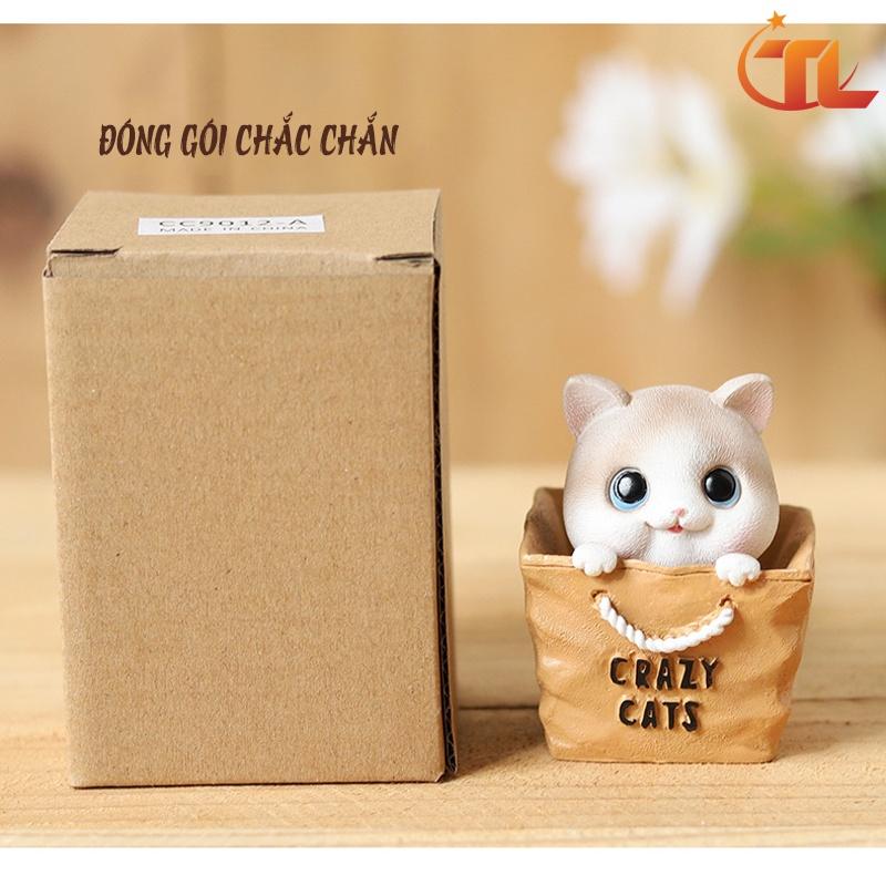 Mèo lắc đầu trang trí dễ thương - Crazy Cats