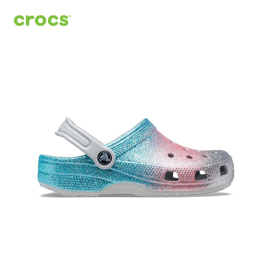 Giày lười trẻ em Crocs FW Classic Clog Toddler Glitter Shimmer/Multi - 206992-0ZT