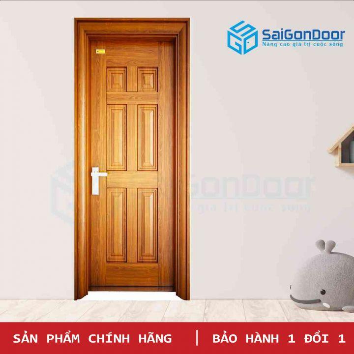 1M Cửa Thép Vân Gỗ SGD 1H2 Siêu Bền