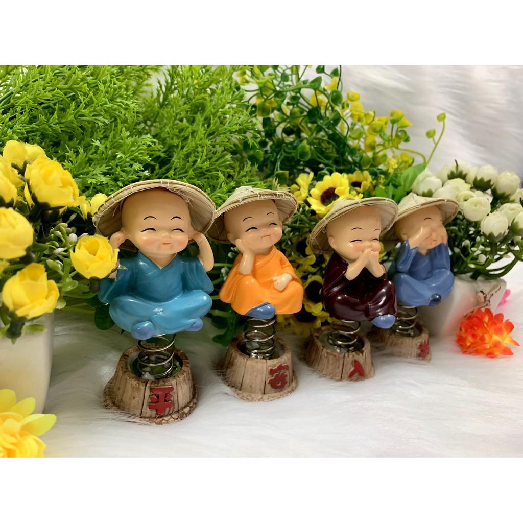Bộ 4 tượng chú tiểu tứ không tọa đế