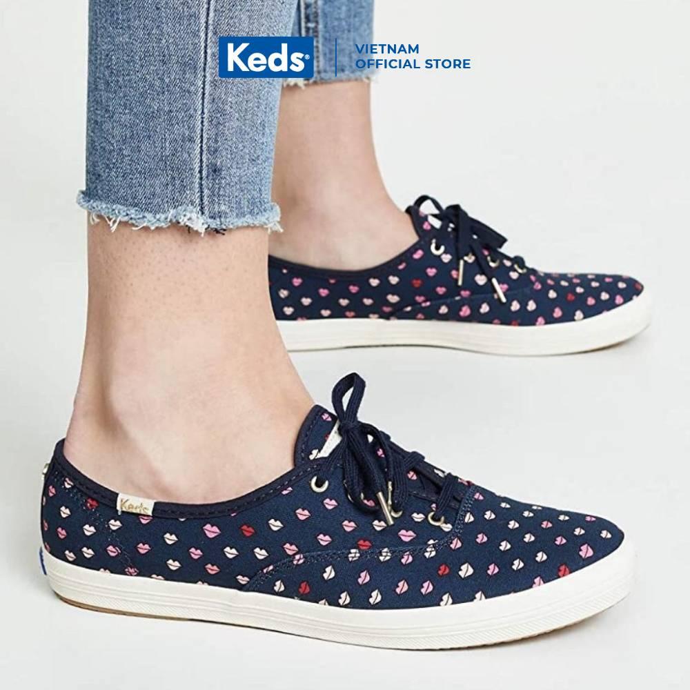 Giày Keds Nữ- Champion Lips Navy- KD060482