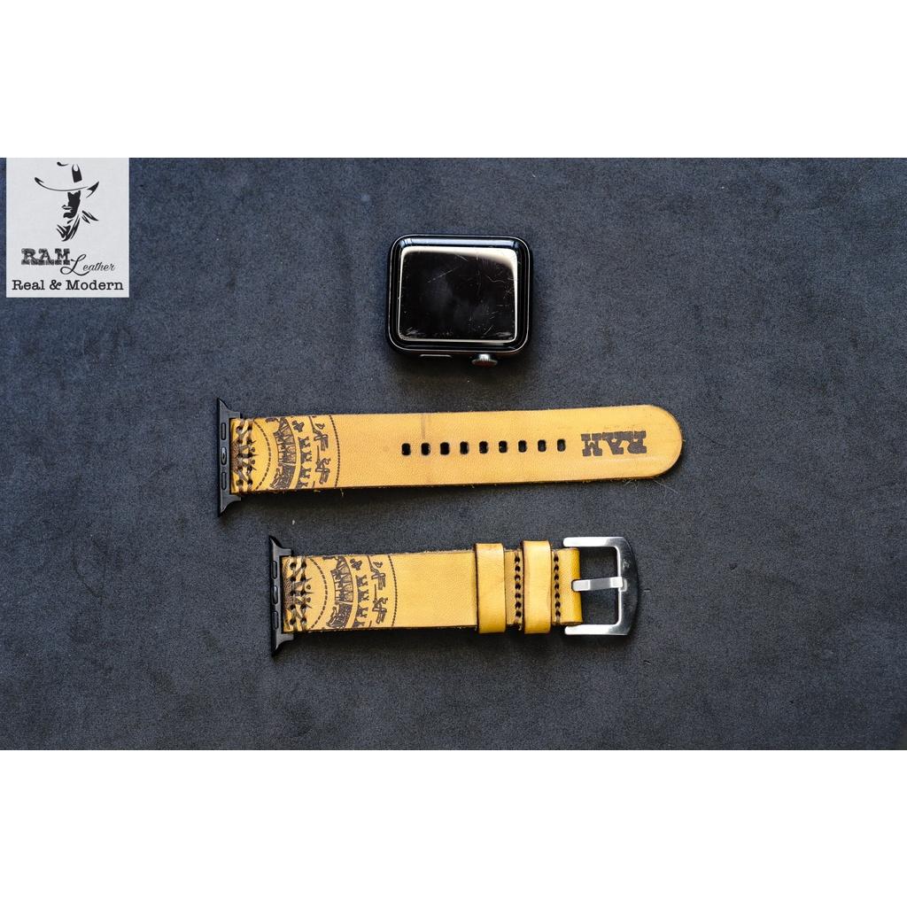 Tổng hợp dây đồng hồ da bò thảo mộc trống đồng đơn bền chắc - chính hãng RAM Leather