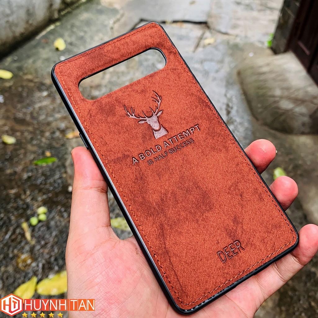 Ốp lưng s10 plus s10 s10 5g chống bám vân tay hình Nai 3D nhiều màu sắc phụ kiện điện thoại huỳnh tân store