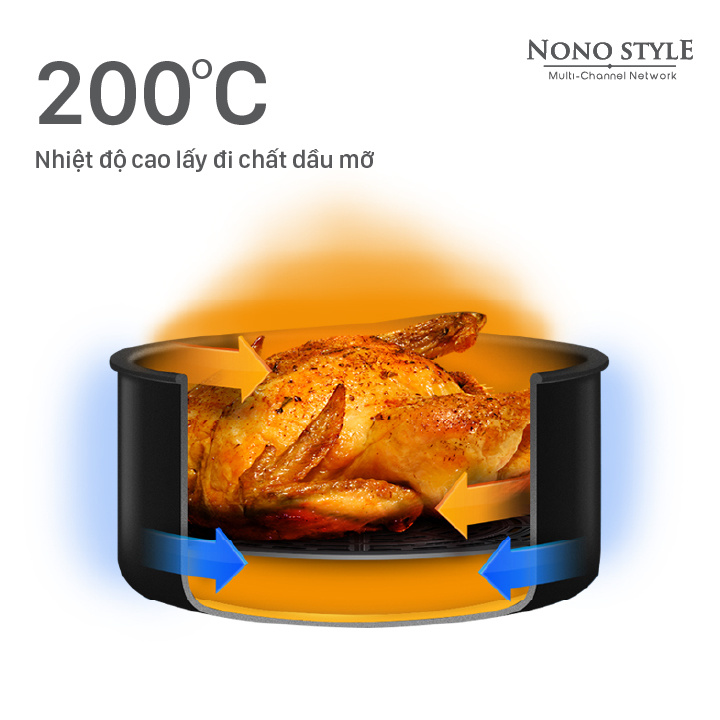 Nồi Chiên Không Dầu BIYI AF611 (4L) - Hàng Chính Hãng