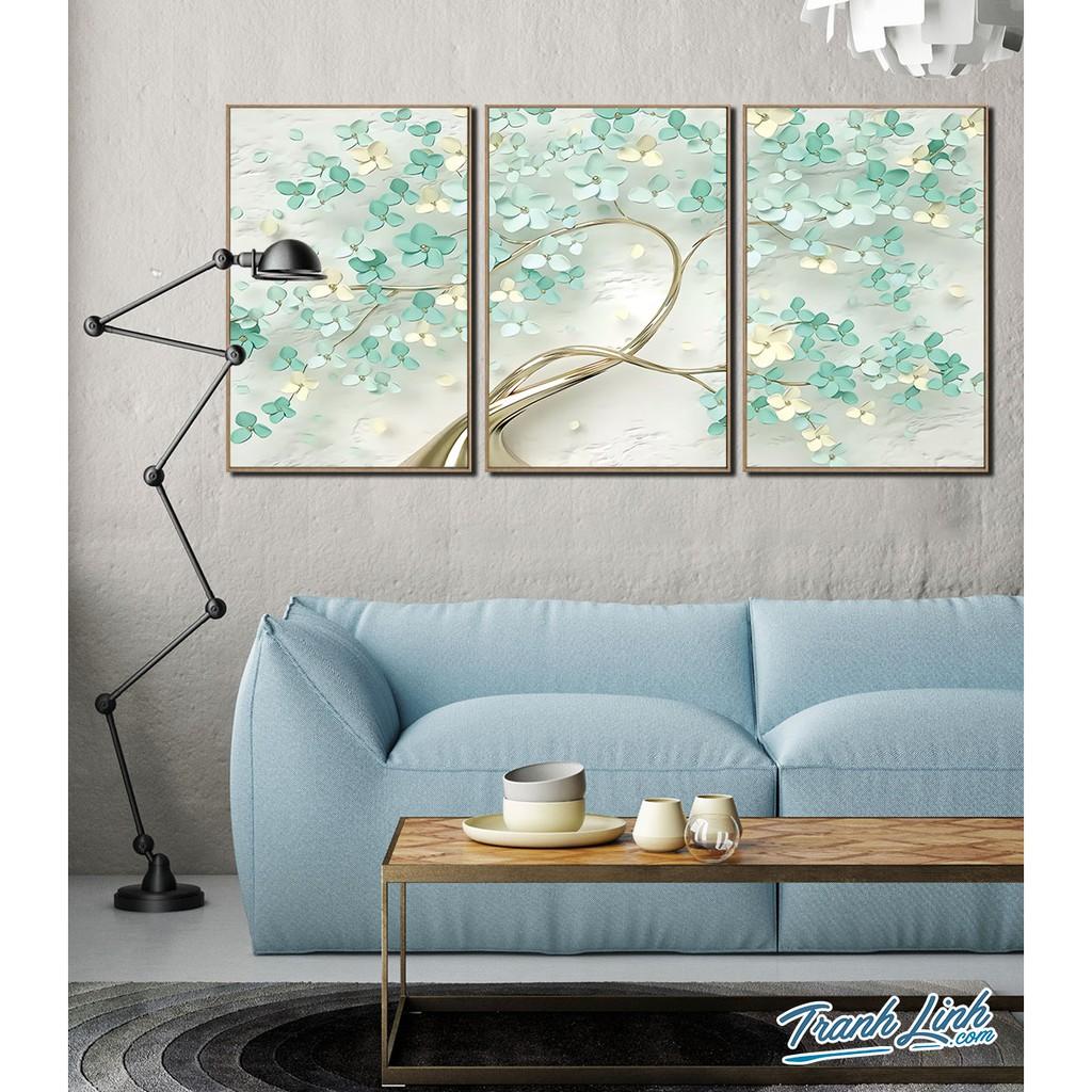 Bộ 3 Tranh Canvas Treo Tường Trang Trí Nghệ Thuật