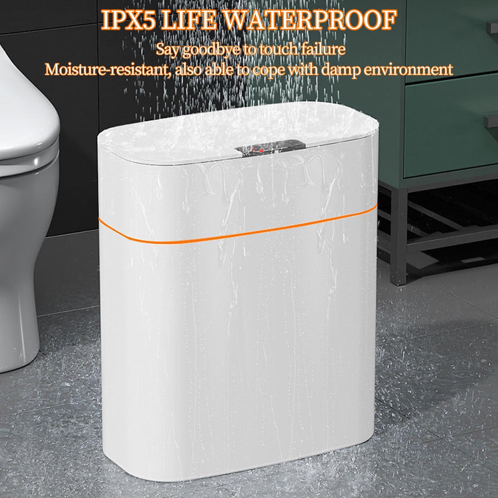 16L Intelligent Garbage Bin with Lid Large Capacity for Home Study Office