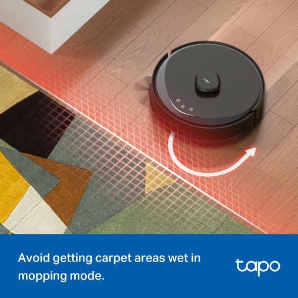 Robot Hút Bụi Và Lau Nhà TP-Link Tapo RV30 Max / RV30 Max Plus Điều Hướng LiDar+IMU Công Suất 5300Pa - Hàng Chính Hãng