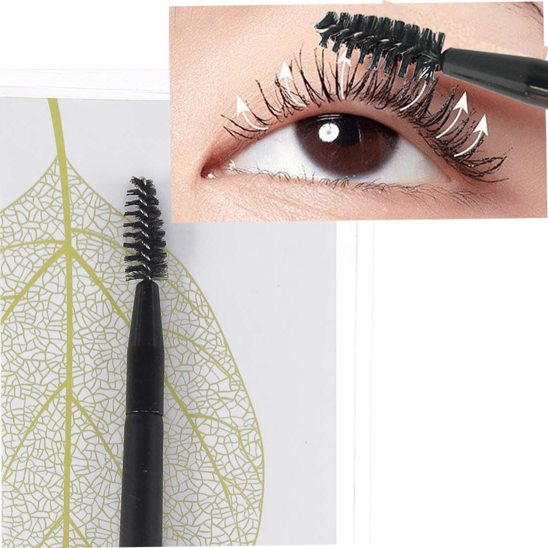 Cọ kẻ lông mày 2 đầu Nhật Bản chuyên nghiệp MINISO DUAL END EYEBROW BRUSH tạo dáng lông mày cong và sắc nét chính hãng - MNS095