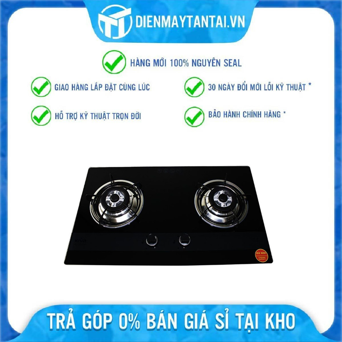 Bếp Gas Âm Kiwa KW-2817GT - Hàng Chính Hãng