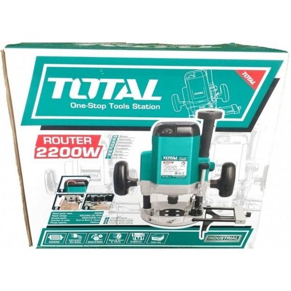 MÁY PHAY GỖ 2200W (6.8; 12MM) TOTAL TR11122 - HÀNG CHÍNH HÃNG