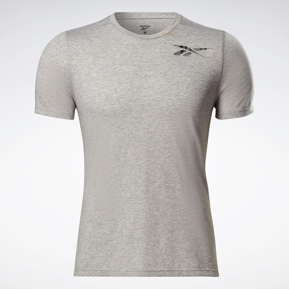 Reebok TRAINING Áo thun Chạy bộ Nam Ts Speedwick Graphic Tee Màu xám H46604