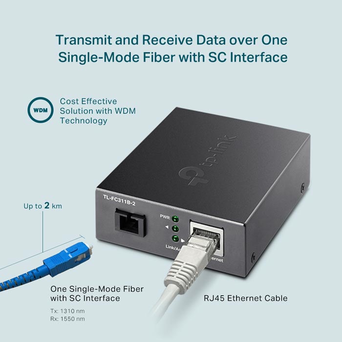 Gigabit WDM Media Converter TP-LINK TL-FC311B-2-hàng chính hãng