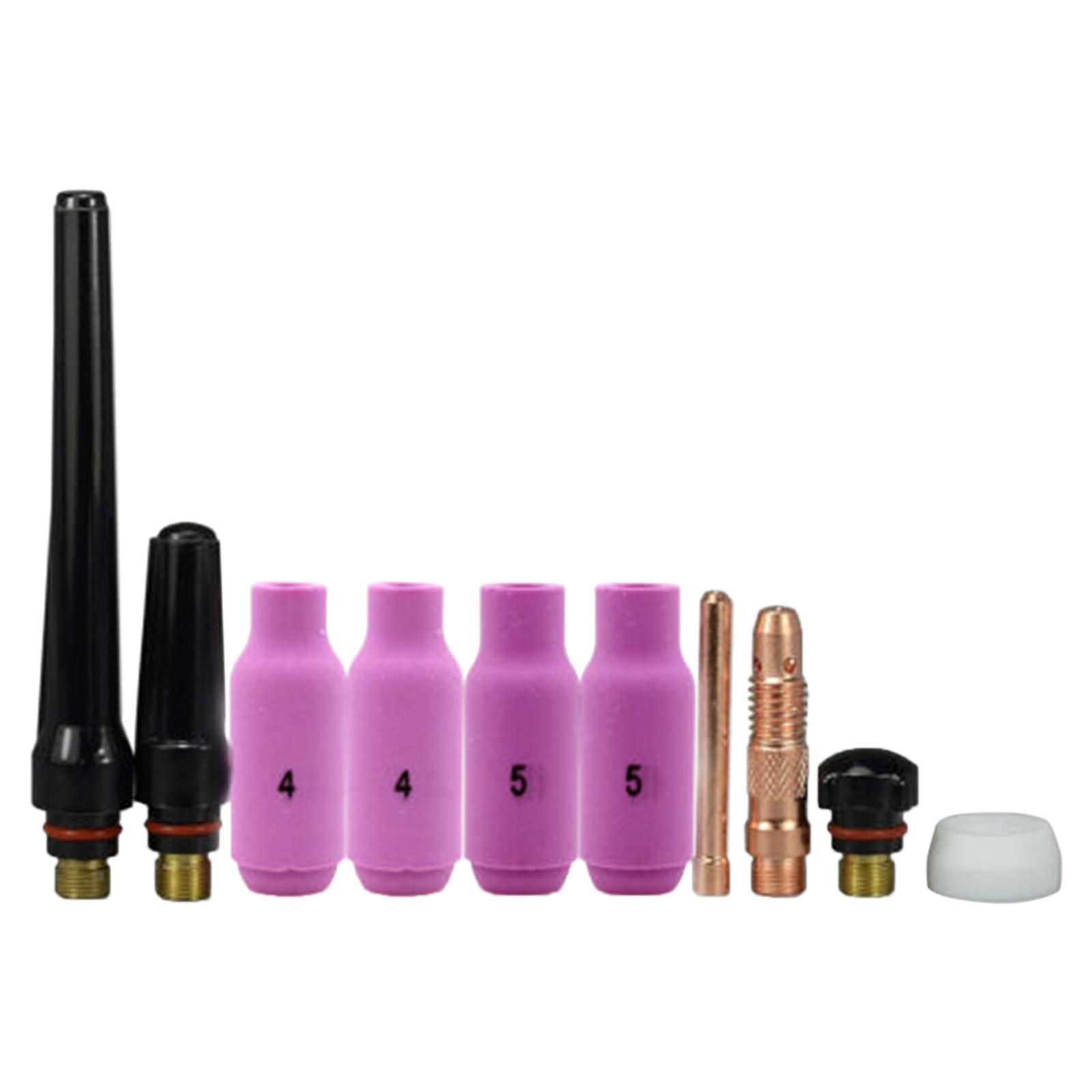 10Pcs TIG Welding Consumables Replacement Parts Accessory 1/16 inch TIG Collet Body Consumables for 17 18 26 Series TIG Welding Durable