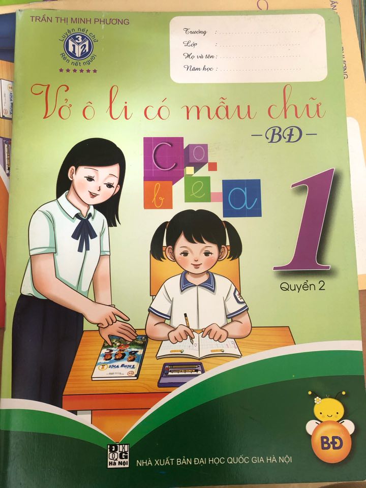 Combo bộ vở ô li lớp 1 Bình Đẳng