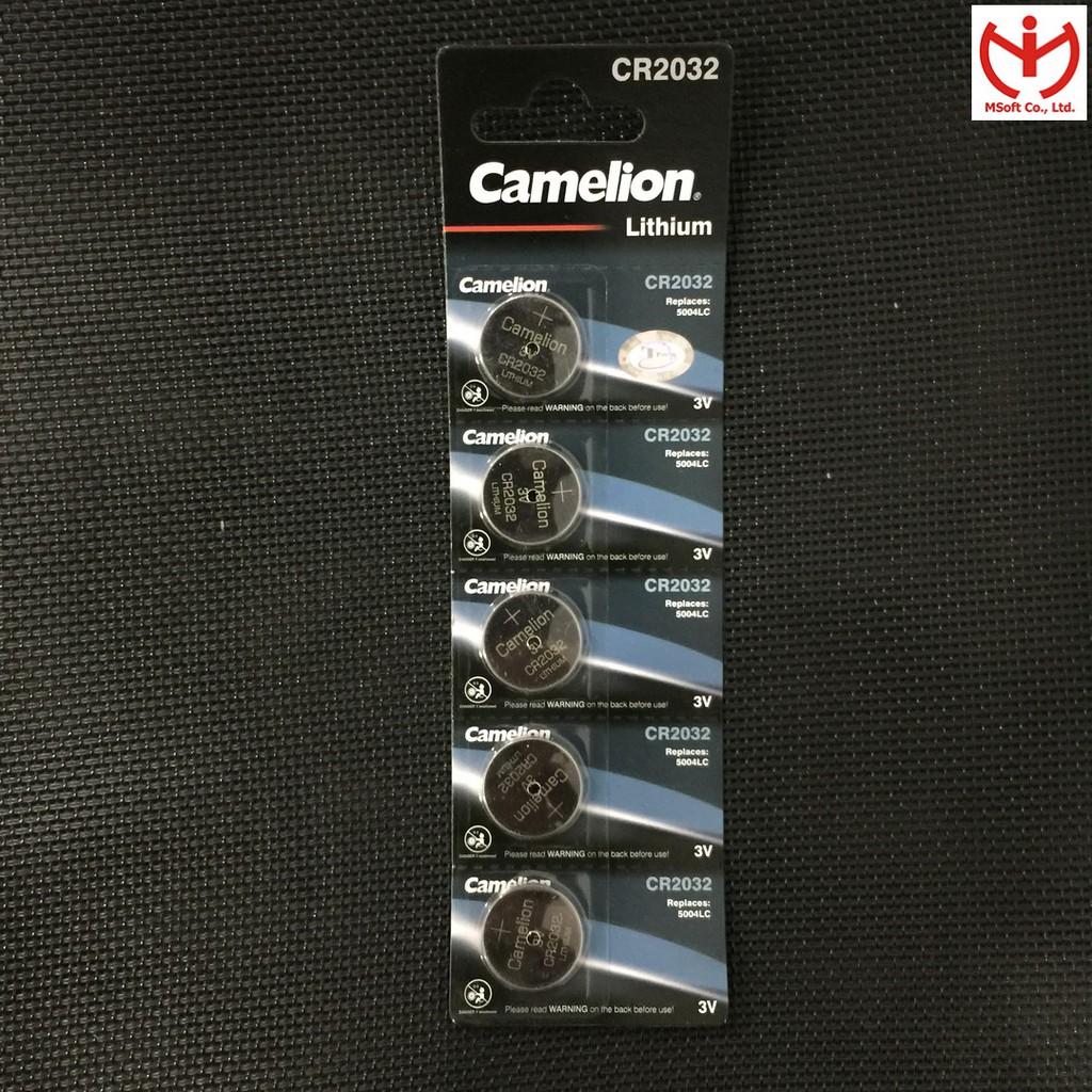 Pin Lithium CR2032 3V hiệu Camelion vỉ 5 viên - MSOFT