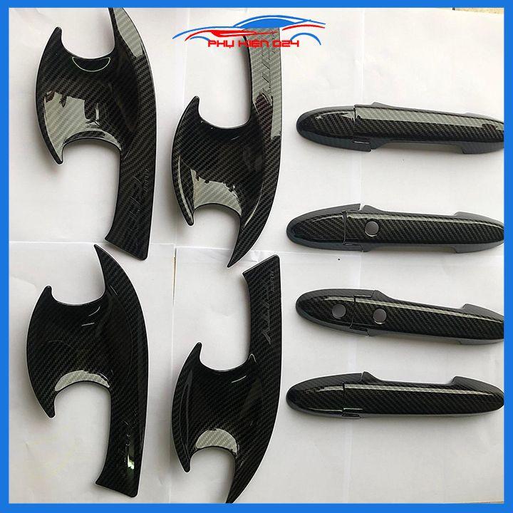 Ốp tay hõm City 2015-2016-2017-2018-2019-2020 vân cacbon, mạ crom chống trầy bảo vệ cửa xe ô tô