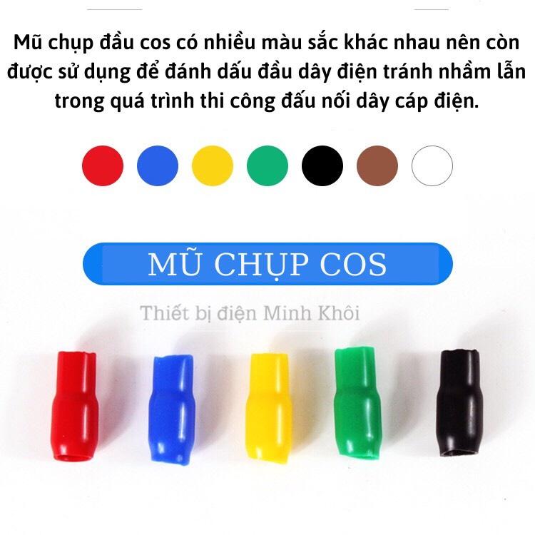 Mũ chụp đầu cosse, đầu chụp cos sc, nón chụp cos,bọc nhựa đầu cos,chụp nhựa đầu cos, chụp cos