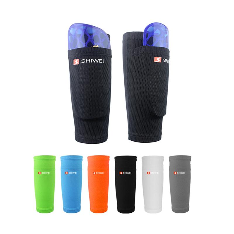 SHIN Guards bóng đá bóng đá Canilleras hỗ trợ hút chân nylon tay áo bảo hộ bằng bóng đá bóng đá bóng đá bóng đá bóng đá Color: White Size: L