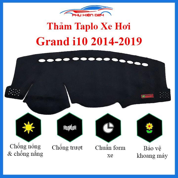 Thảm taplo Grand I10 2014-2015-2016-2017-2018-2019-2020-2021-2022 chống nắng nóng làm mát xe mở rộng tầm nhìn