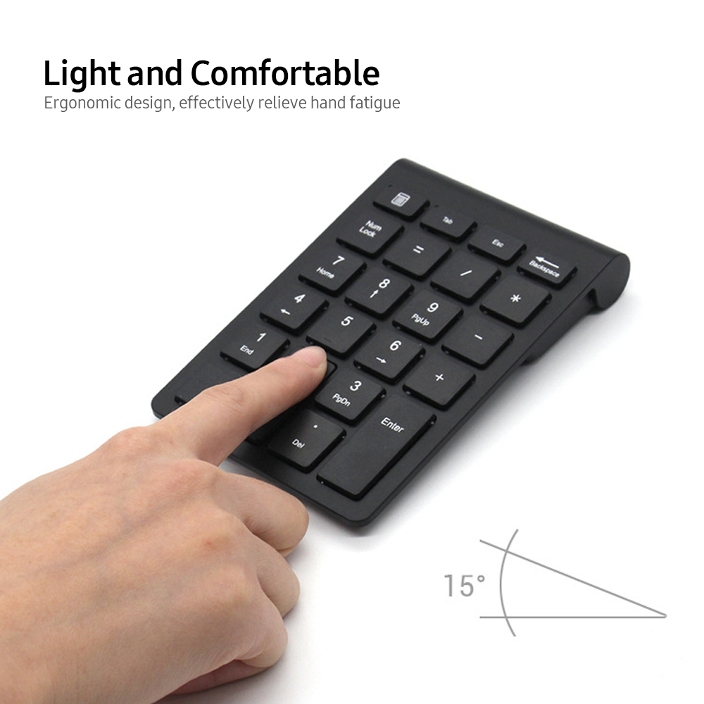 Bàn Phím Số Không Dây 2.4g 22 Phím Cho Máy Tính Xách Tay Hỗ Trợ AnDroid / Windows / IOS