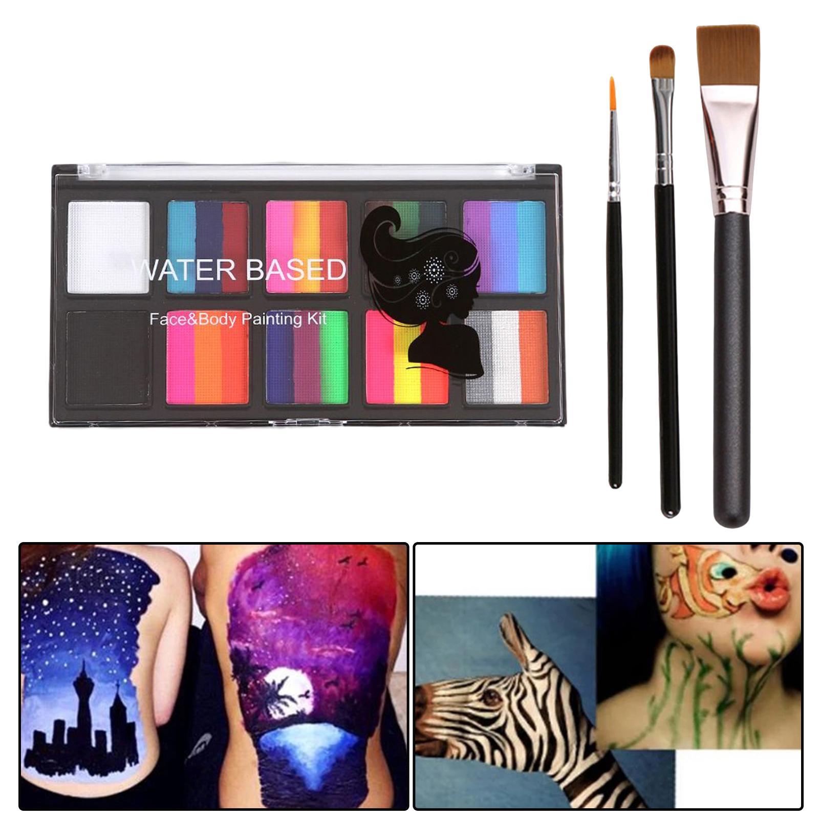Body Paint Makeup Kit for Costume Halloween Kids Adults