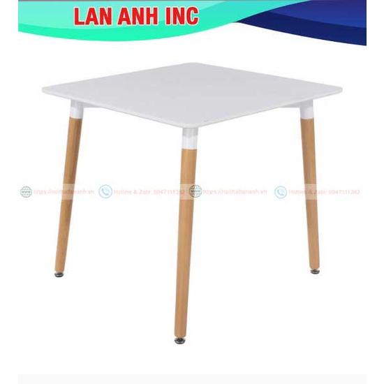 Bàn ăn cafe gỗ vuông hiện đại nhập khẩu giá rẻ Eames LAB07